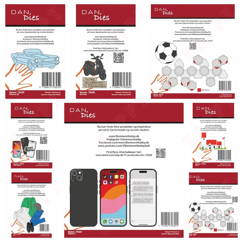 Cep telefonu Metinleri vb Metal Kesme Ölür DIY Scrapbooking Günlüğü Albümü Kağıt Kartları Dekoratif El Sanatları Kabartma Şablonu Yeni