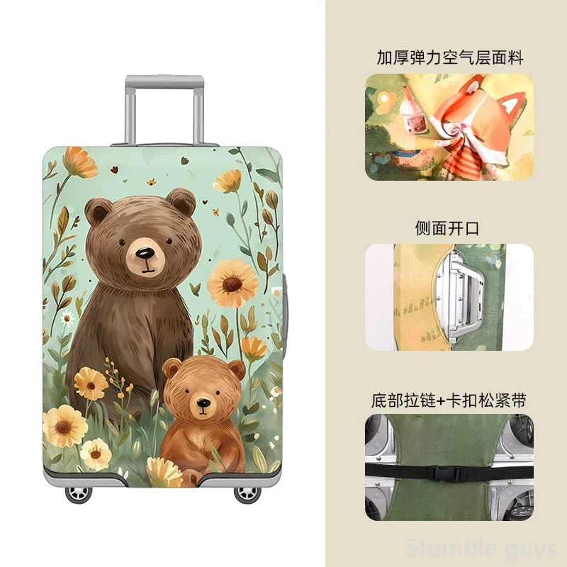 

High Elastic Luggage Protector Cover Protective Dustproof Wear-Resistant Suitcase Sleeve Reliable Travel Accessory All Trips