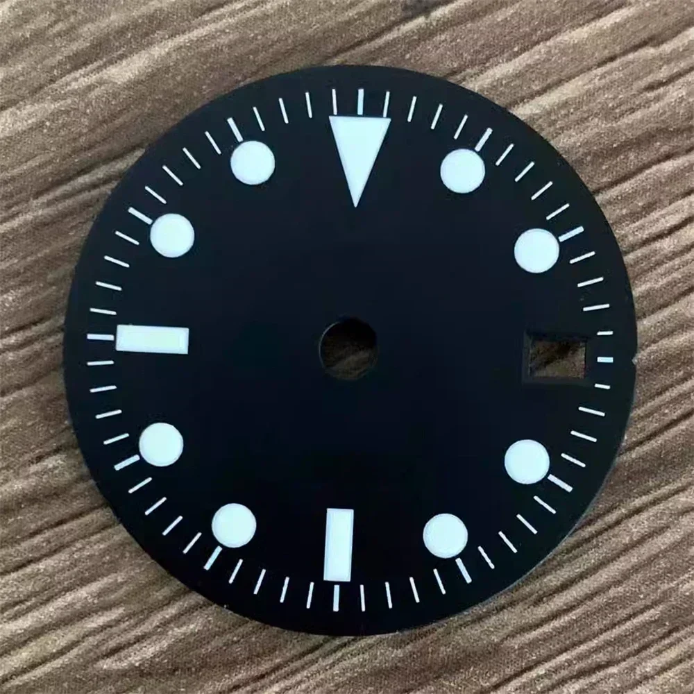 Cadran de montre vintage Shoous Gstuff pour mouvement NH34, accessoires de modification de montre, noir, blanc, orange, vert, 29mm, nouveau bricolage