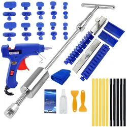 Universal Auto Delle Paintless Puller Metall T Delle Puller Reparatur werkzeug Autore paratur Blech Kit Gleit hammer Reverse Hammer Kleber