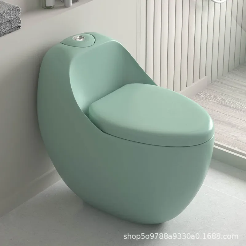 Wholesale Colorful Egg Shaped Toilet Creative Siphon Flush Household Small Space Saving Bathroom Fixture Chaozhou Guangdong