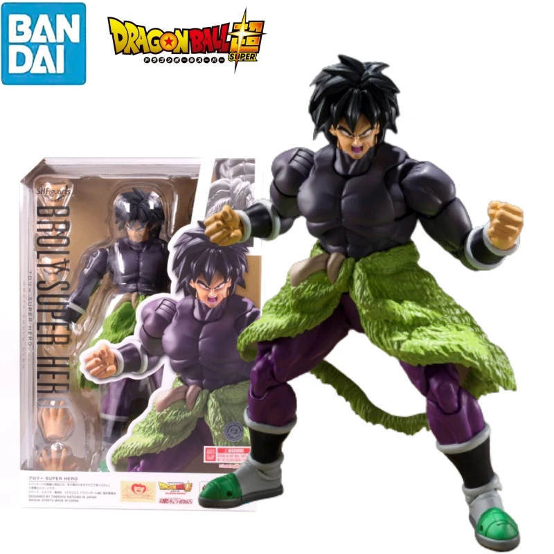 

Original Genuine S.H.Figuarts BROLY SUPER HERO Bandai Anime Model Toys Action FigureOrnaments Collectible Gifts