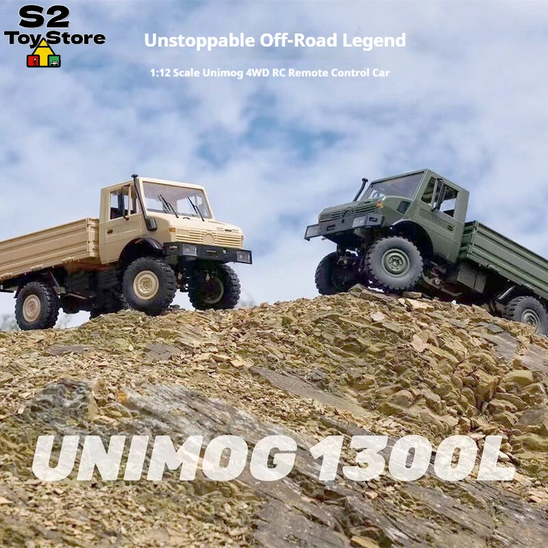 

LDP06 1300L 1:12 Military Unimog RC Crawler Truck High Clearance Portal Axle System 4WD Off-Road Remote Control Model Boy Gift