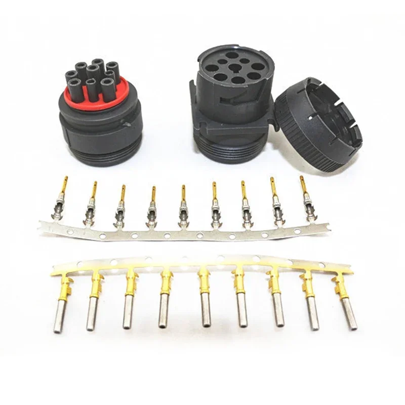 1 Set Deutsch Connector for Track J1939 Connector 0.75-2mm Square Wire diameter 9 PIN Female Diagnosctic Tool 9 pin Connectors