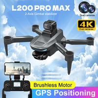 216g LYZRC L200 Pro MAX With Obstacle Avoidance 2-Axis Gimbal Professional 4K HD Camera GPS 5G WIFI FPV RC Drone Quadcopter Toy