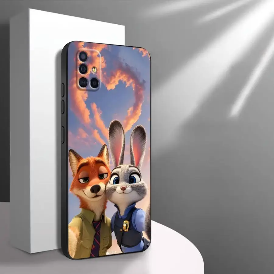 حافظة لهاتف سامسونج جالاكسي نوت S8 S10 9 S9 8 20 Ultra 10 Plus Disney Zootopia Cute