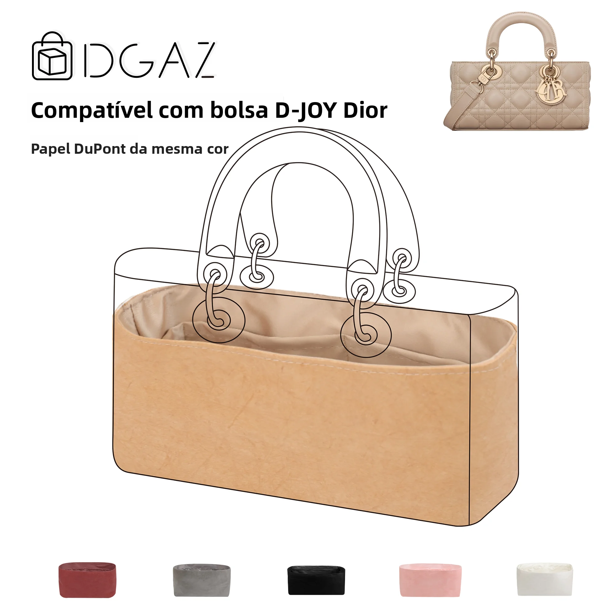 az-global-brand-ible-djoy-horizontal-edition-diana-bag-with-same-color-dupont-paper-inner-ket-full-milk-tea
