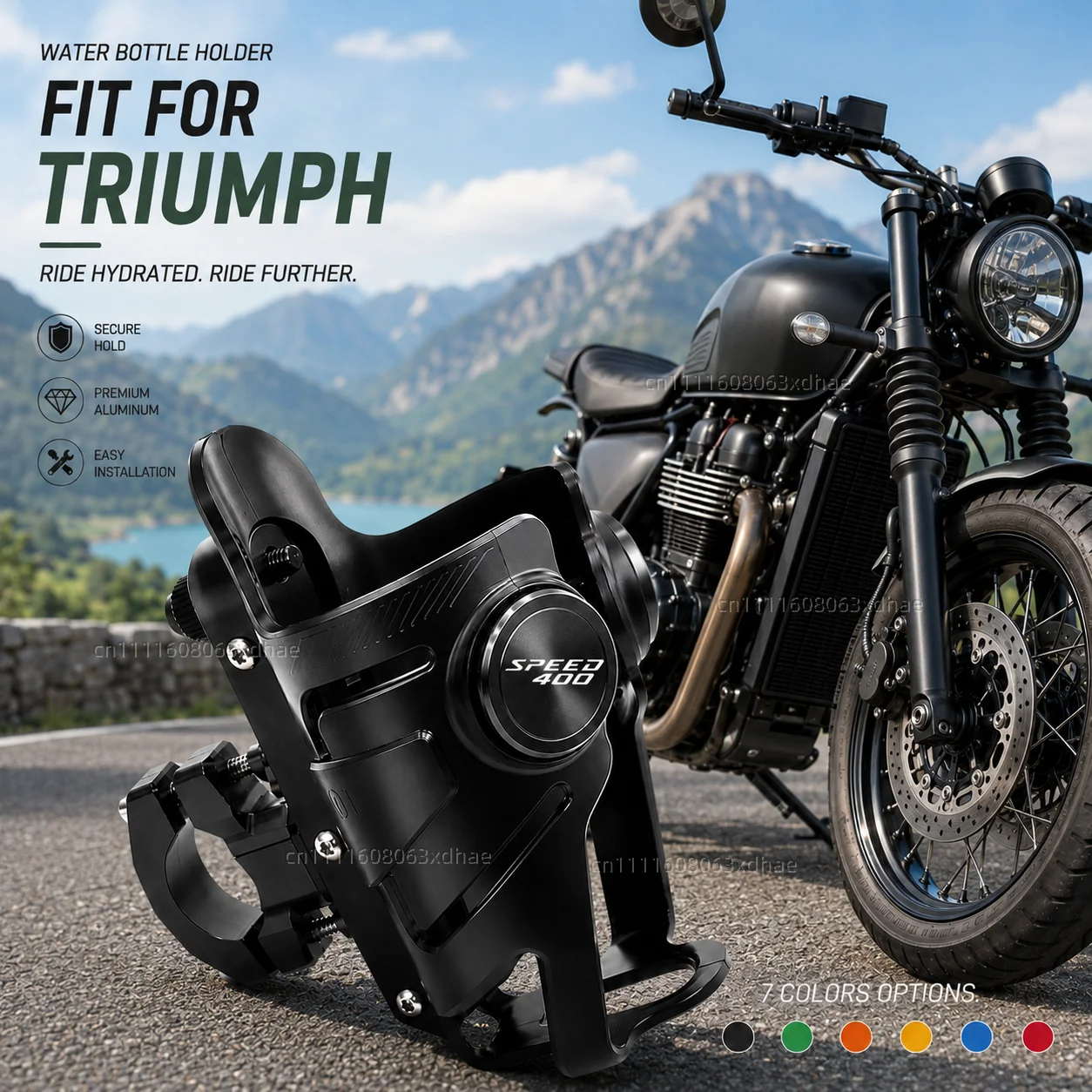 

Motorcycle Water Bottle Holder For Triumph Scrambler 400X 400 X Speed Coffee Beverage Tea Cup Support Modification Accessories