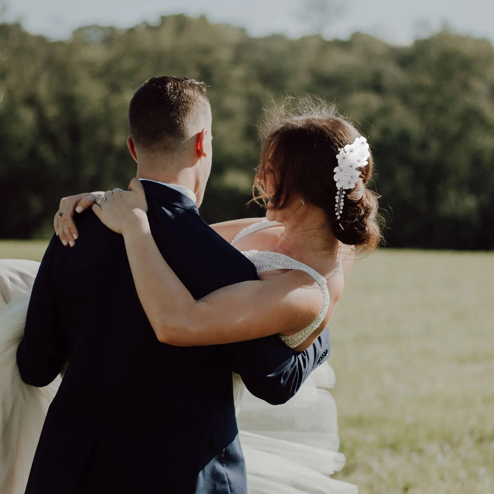 

Pearl Rhinestone Wedding Hair Pin Bridal Clip Comb Leaf Flower Clear Crystal Women Hair Jewelry Pearl Hairpin Flower Hairpin