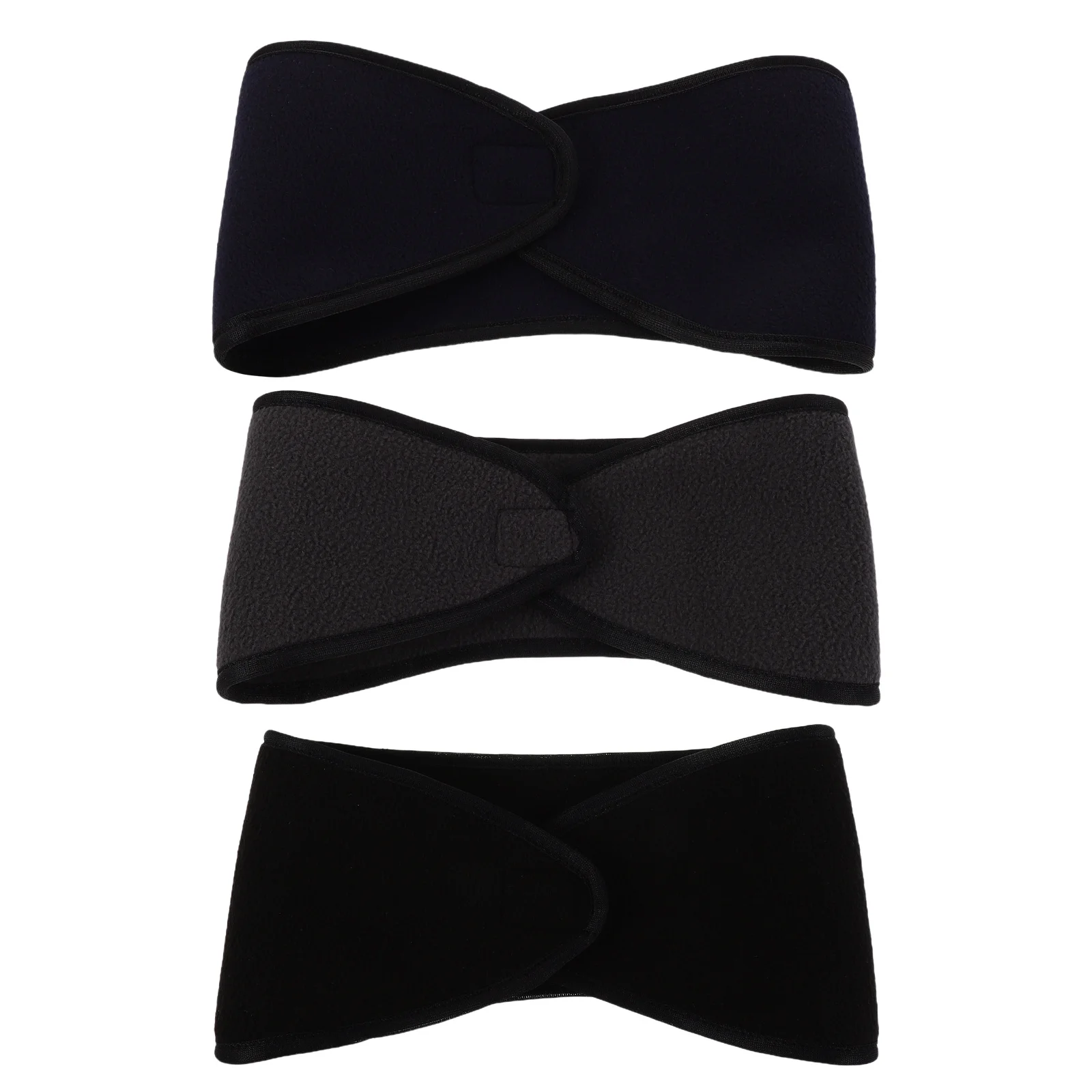 

3Pcs Warm Ear Warmer Headband Double-Layer Fleece Thermal Ear Cover Adjustable Earmuff Men Women Cold Weather Outdoor Sports