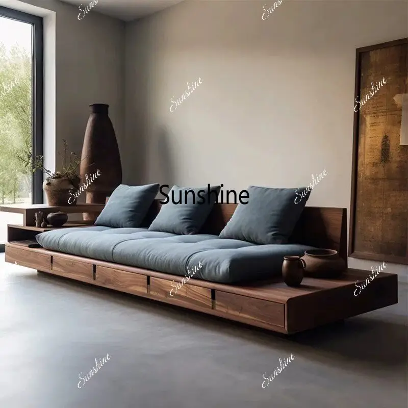 All solid wood, sofa removable and washable tenon and mortise structure living room furniture