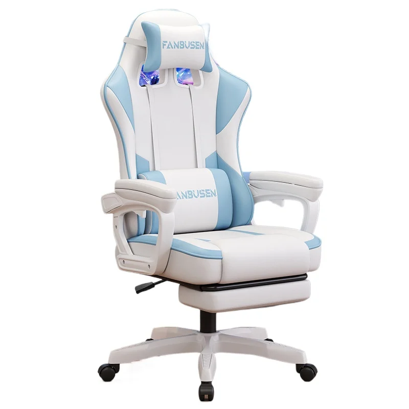 Gaming Chair for PC Desk Ergonomic Office Chair for Gamers Adjustable Height Racing Style Computer Chair for Dorm Room Modern