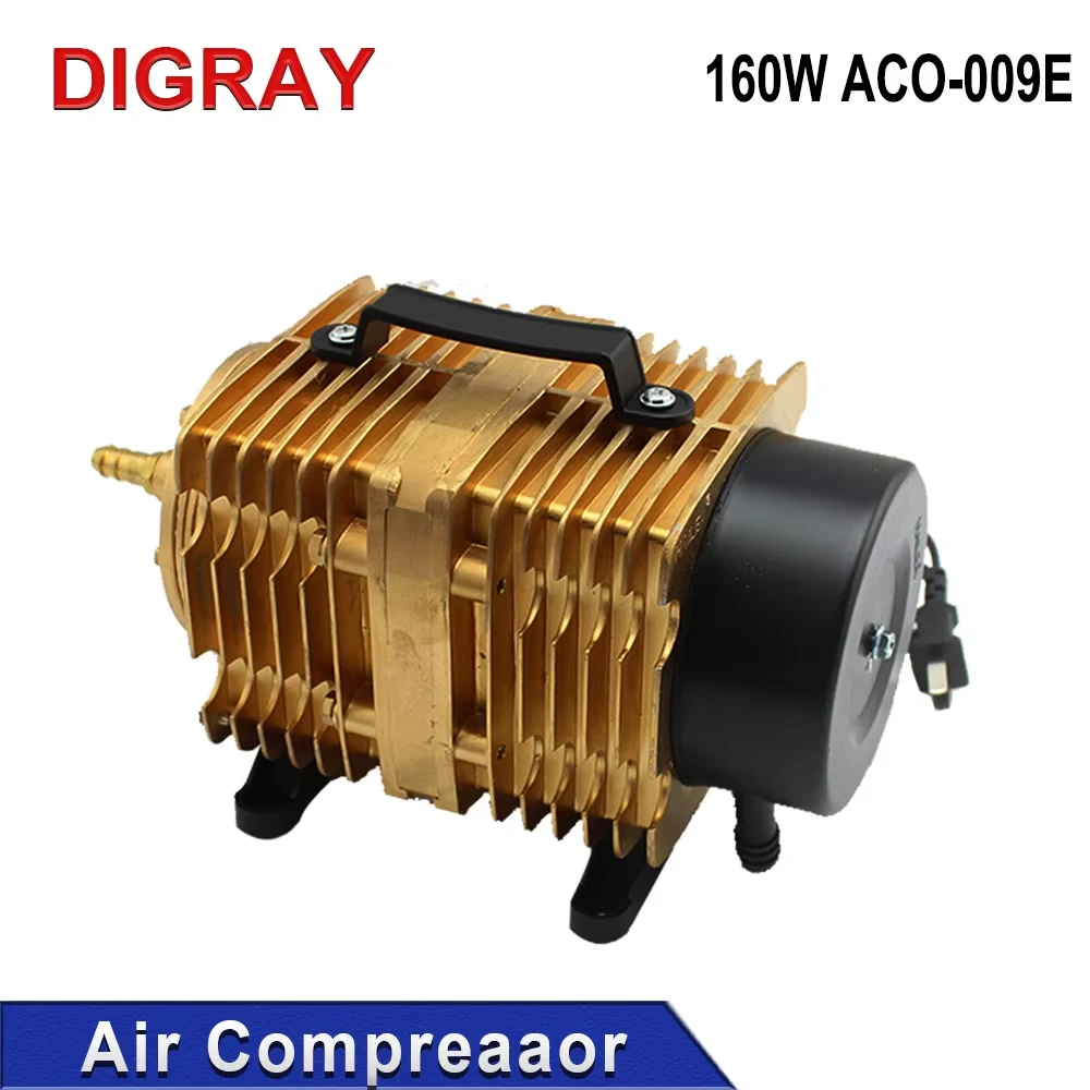 DIGRAY 160W Air Compressor Solenoid Air Pump ACO-009E, CO2 Laser Engraving Cutting Machine Accessories