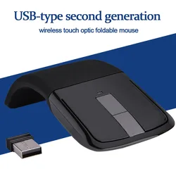 2.4GHz Mouse 2.4GHz Foldable Wireless Arc Touch Mouse Mice USB Receiver For pc NoteBook Smart TV Mouse USB Receiver Mouse