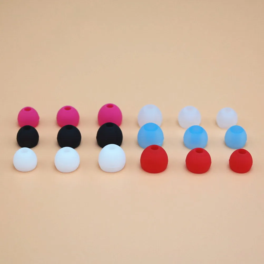 5Pairs Ultra-Soft Silicone Ear Tips for in-Ear Headphones Enhanced Sealing Sound Leakage Prevention 3.8mm Inner 13Mm Outer L