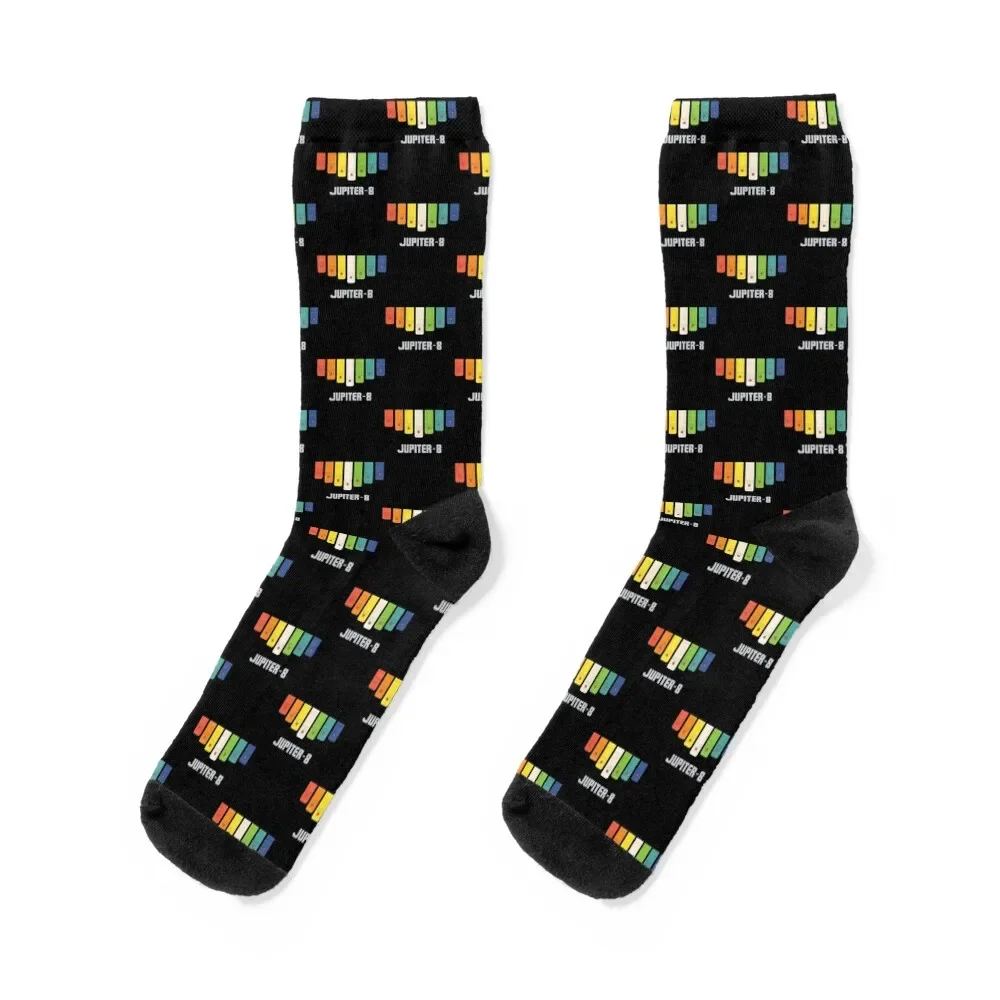 

Roland Jupiter 8 Rainbow [Grey] Socks football cartoon men cotton high quality Mens Socks Women's