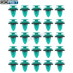 25pcs Green Plaque Nylon Retaining Clip 90467-10188 for Toyota Bumper Door Buckle Interior Plastic Rivets Fasteners Trim Panel
