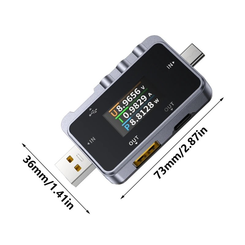 High Accuracy USB Type C Digital Multimeter for Charging 16Bit Chip