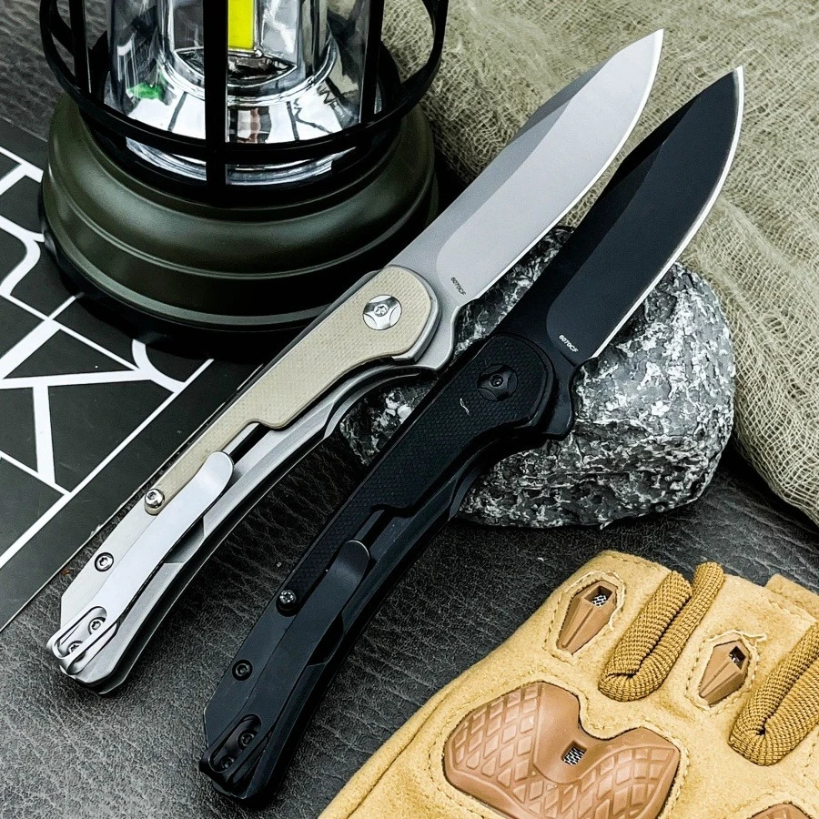 سكين جيب CR 6070 8Cr13Mov شفرة 420 فولاذ + G10 مقبض العنصر الأساسي للتخييم سكين قطع عملي للتكتيكي