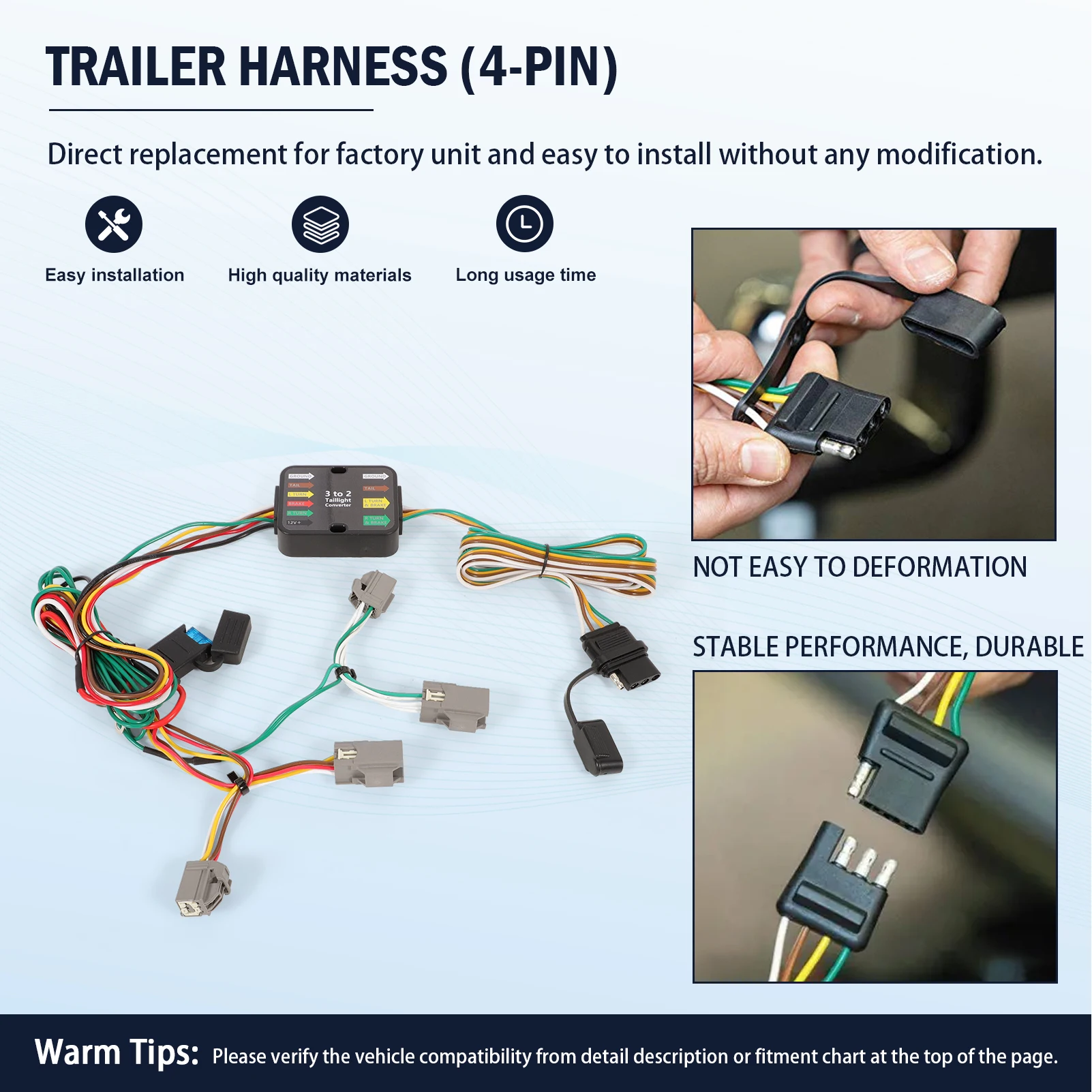 

56285 Автозапчасти Буксировочный соединительный жгут проводов 4-контактный провод для Volvo XC90