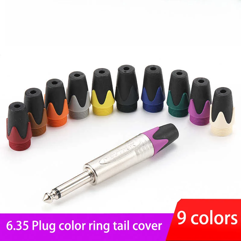 Цветные ботинки Neutrik BPX, разъем 6,35 мм, кабельный разъем, заглушка для NP2X-B NP3X-B 1/4 дюйма, ремонт кабеля микшера своими руками