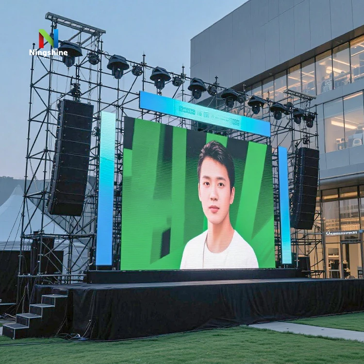 Outdoor Screen P3 91 Stage Advertising Video Wall 500x1000mm Panel Backdrop Led Screen 12 Sqm