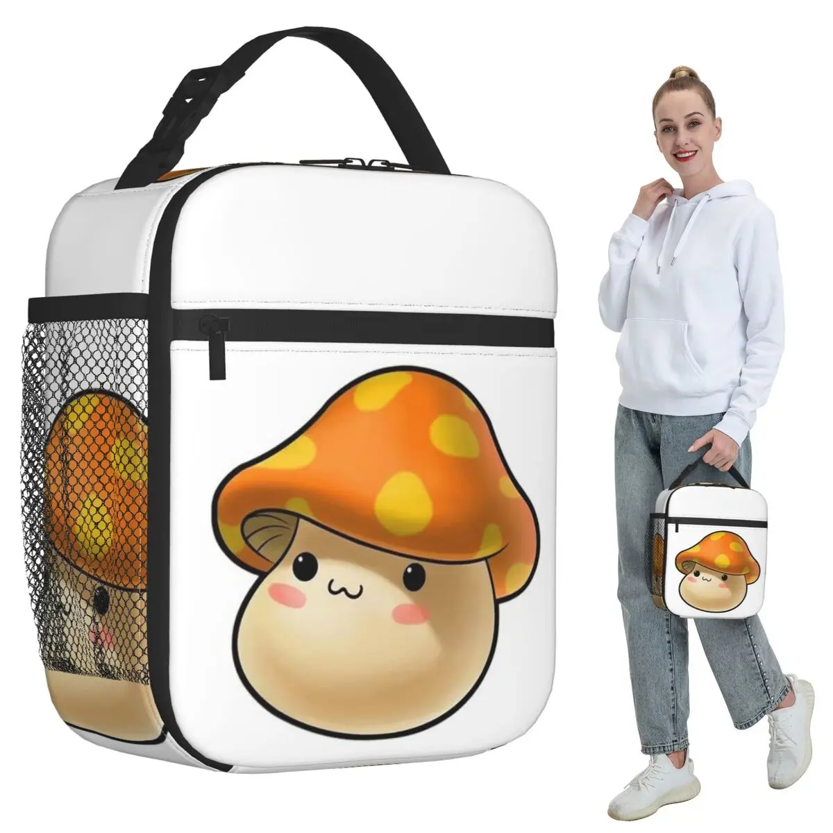 

Термосумка для обедов Maplestory Mushroom для детей, школьная термосумка-холодильник, герметичный контейнер для еды