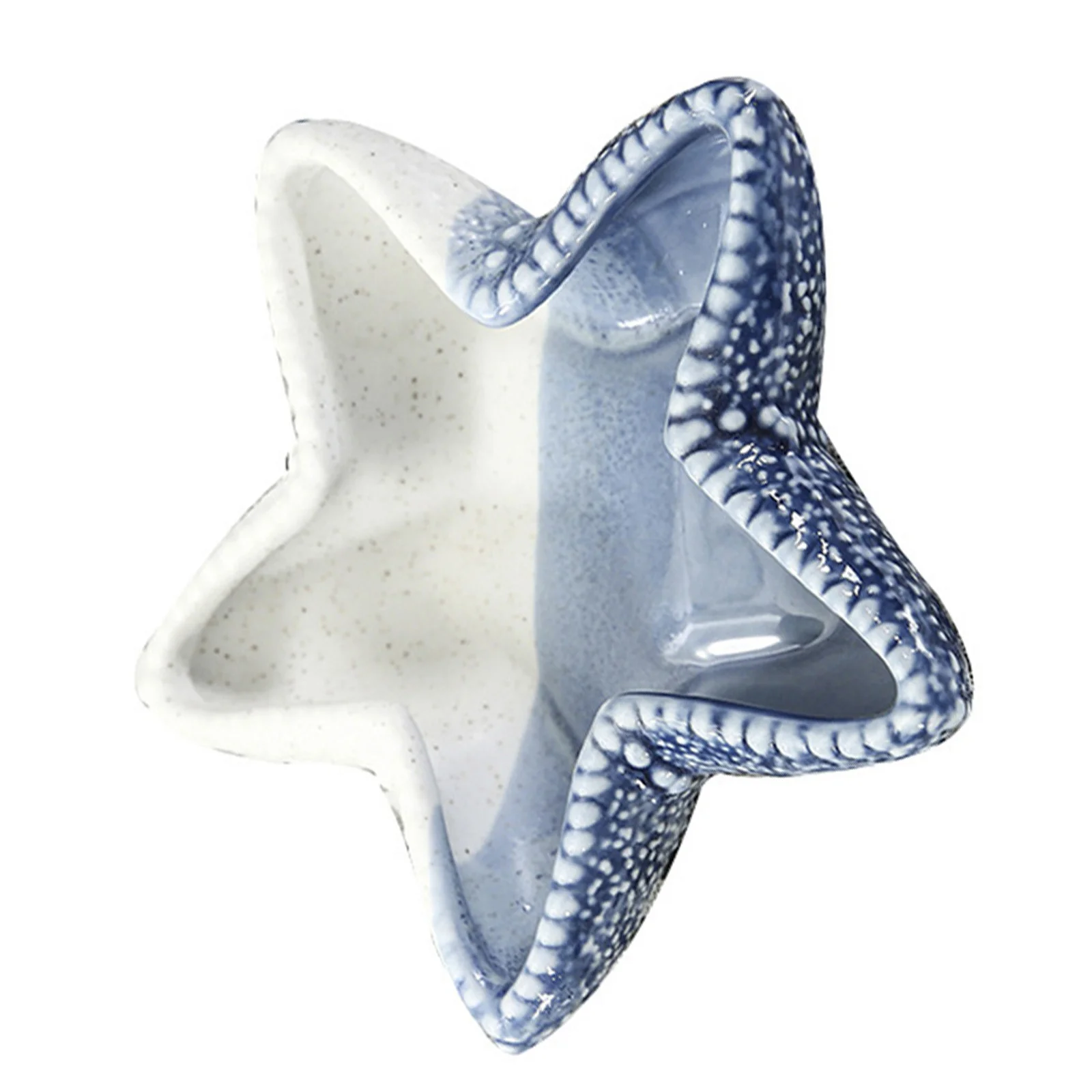 

1Pcs Blue Sea Tray Home Decorative Ornament Practical Multi-Use Storage for Small Things Hotel Dorm