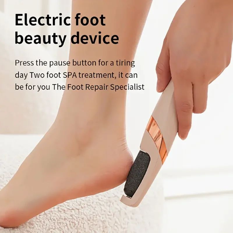 USB Charging Electric Foot File, Automatic Peeling Machine, Beige Sander, Portable Foot Sander, Household Pedicure Tools, Foot B