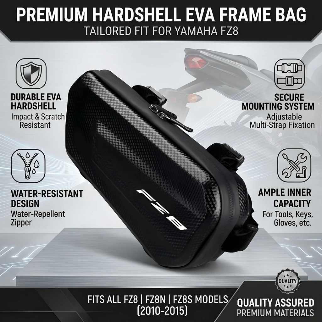 Easy To Clean Large Capacity EVA Motorcycle Saddle Bag Tool Bag With LOGO For YAMAHA FAZER FZ1/N FZ6 FZ8 FZ7 FZ16 FZ25 Fazer
