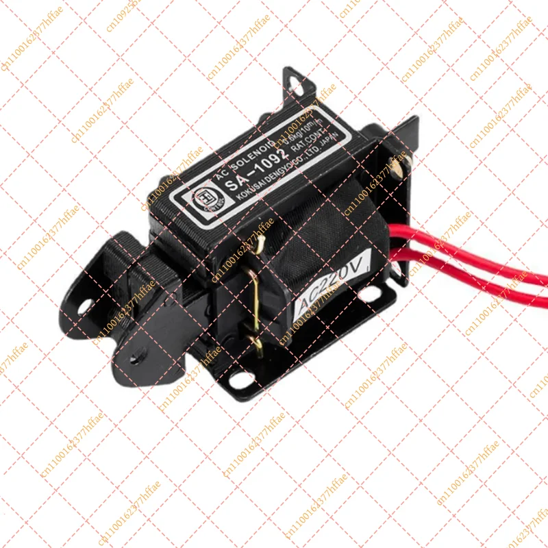 AC 220V 110V SA-1092 AC Tractive Magnet Solenoid Electromagnet Force 0.6Kg Stroke 10mm