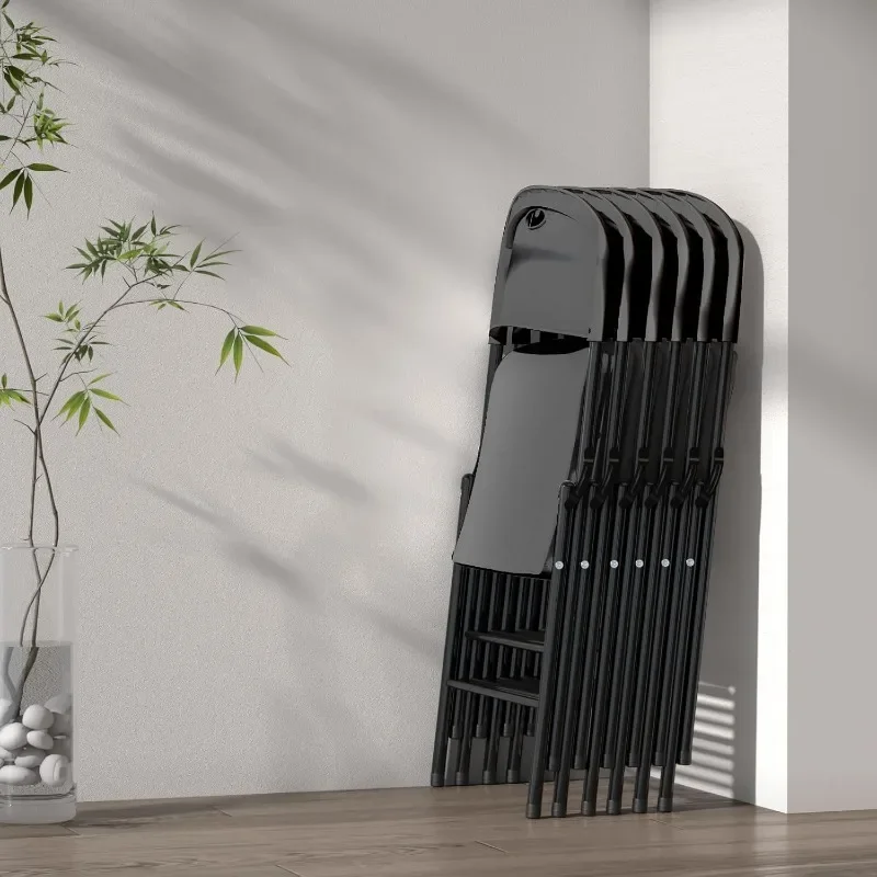 كرسي قابل للطي عالي التحمل بحد أقصى وزن 650 مع إطار فولاذي معزز للاستخدام الداخلي والخارجي، وحفلات الزفاف، والحفلات، والمطعم