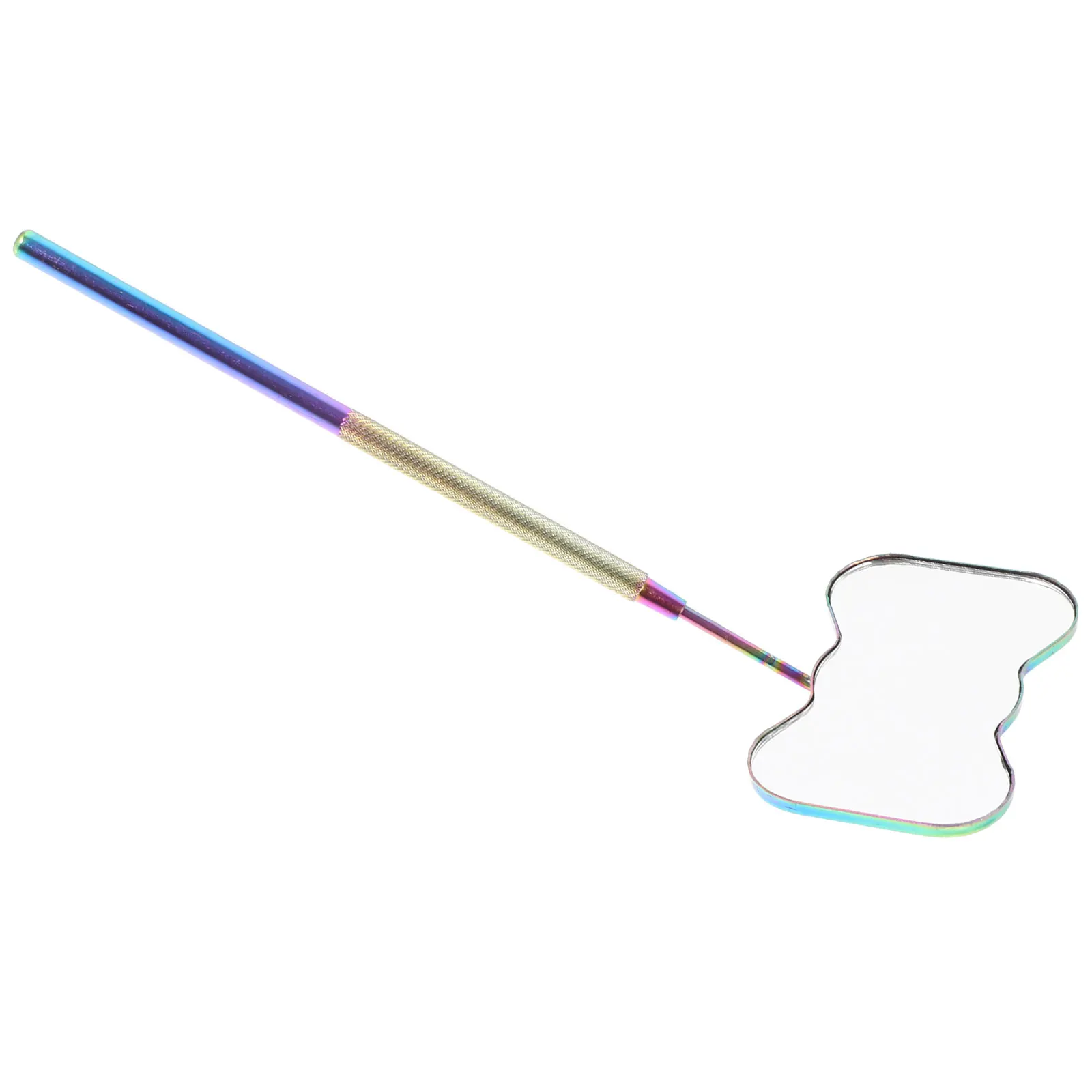 Accessoires d'extension de miroir de cils Anti-buée, papillon portatif en acier inoxydable pour le maquillage