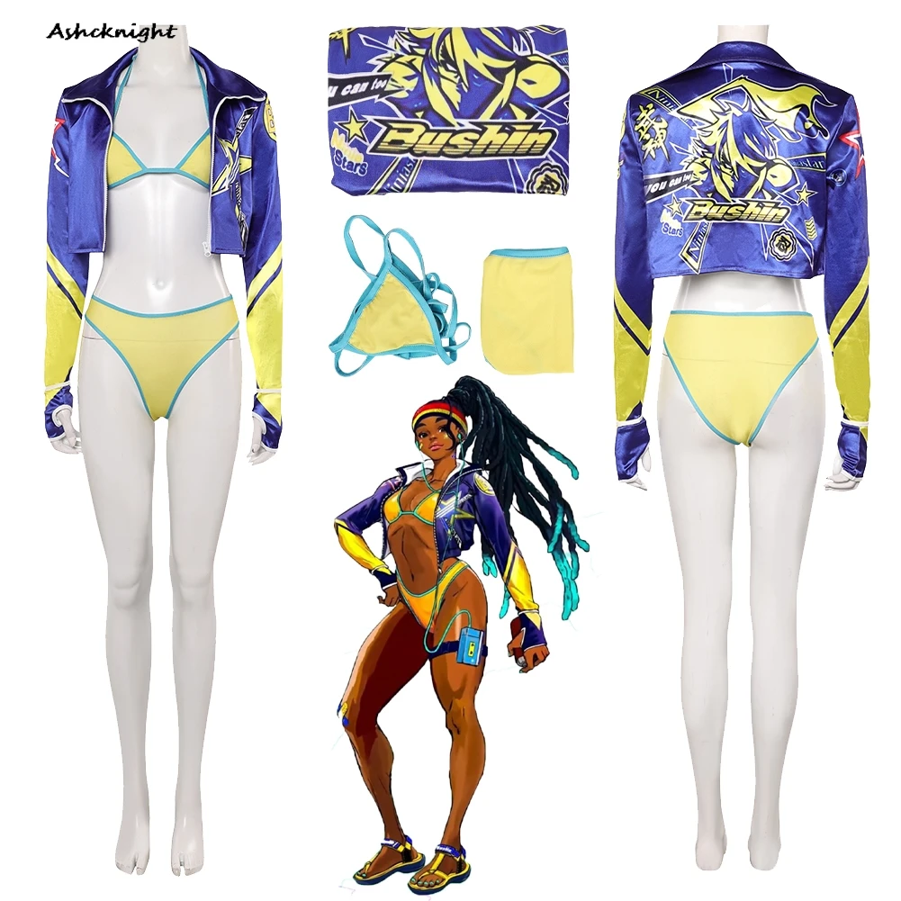 

Fighter Game SF 6 Cosplay Kimberly Coat Clothes Women Clothes Party Disguise Halloween Roleplay Costume Carnival Outfit Suits