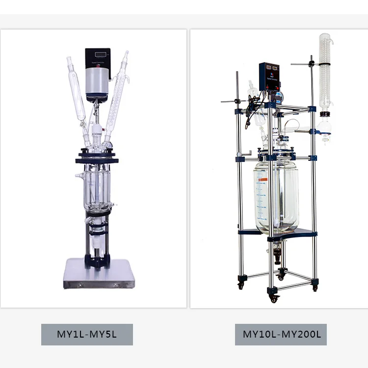 

1l/2l/3l/5l Reactor Reaction Kettle Pilot Single Layer Lab Jacketed Glass Energy & Mining Vacuum Chemical Reactor Price -80-250C