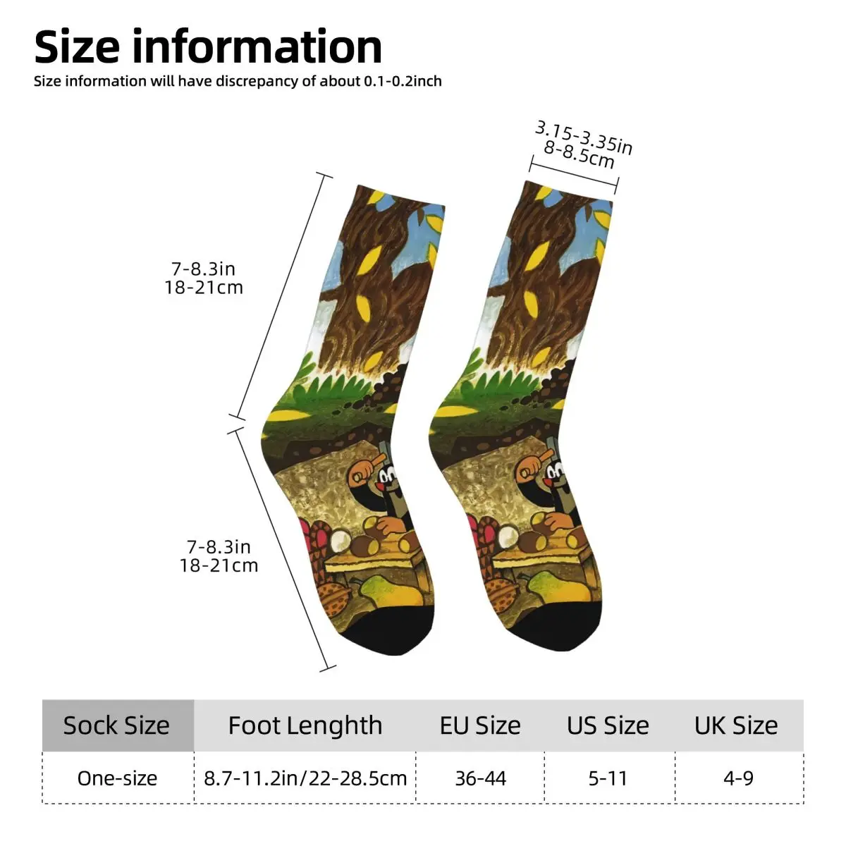 Krtek The Little Mole Unisex Winter Socks Windproof Happy Socks Street Style Crazy Sock