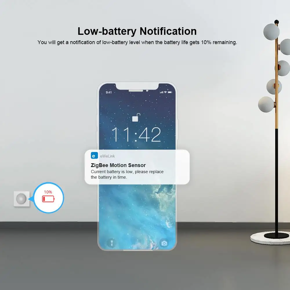 SNZB-03 Zigbee 3.0 Motion Sensor Detector Smart Control Via eWeLink ZBBridge Required Work With Alexa Google Home
