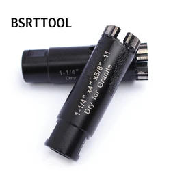BSRTTOOL 1pc Diamond Drilling Core Bit  5/8-11 Thread For Granite Marble Ceramic Tile Vacuum Brazed Diamond Hole Saw 1-1/4