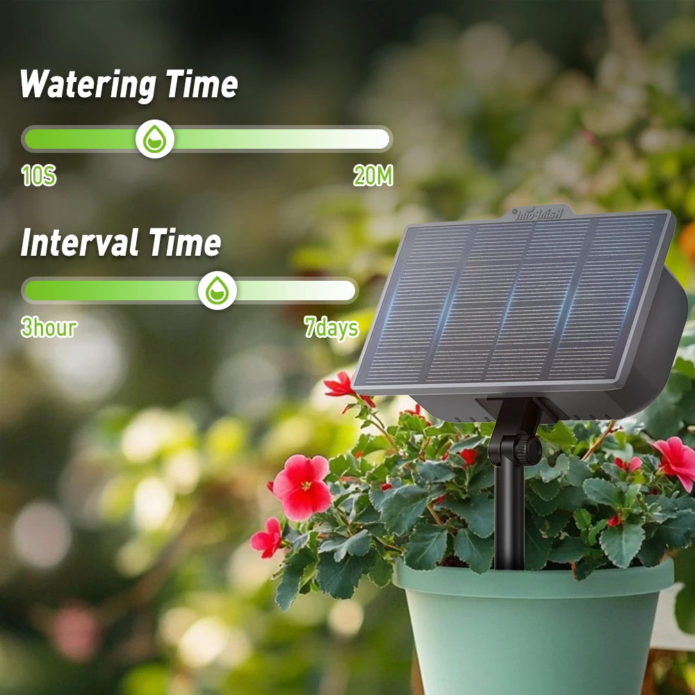 Waterproof Outdoor Solar Watering Pump Irrigation Kit Garden Balcony DIY Manual Water Plan Timer Drip Irrigation System Tools