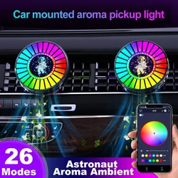 Music Rhythm Lights for Car, LED Atmosphere Light, Air Freshener, Sound Control, App