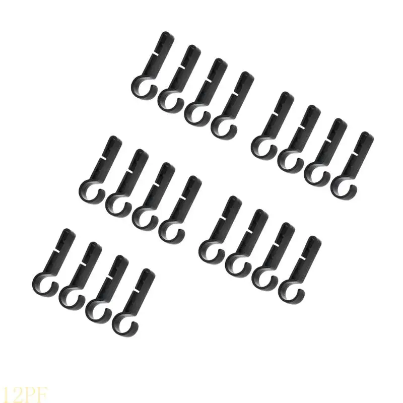 12PF 20Pcs Helmet Light Holders Antislip Grip Professional Hard Hat Safety Cap Hook
