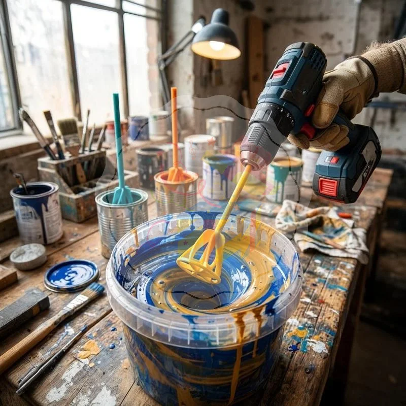 Hexagonal Shaft Gypsum Paint Mixer Accessory Non-Slip Shaft Multi-Functional for Mortar Filler Tile Adhesive Mixing Tasks