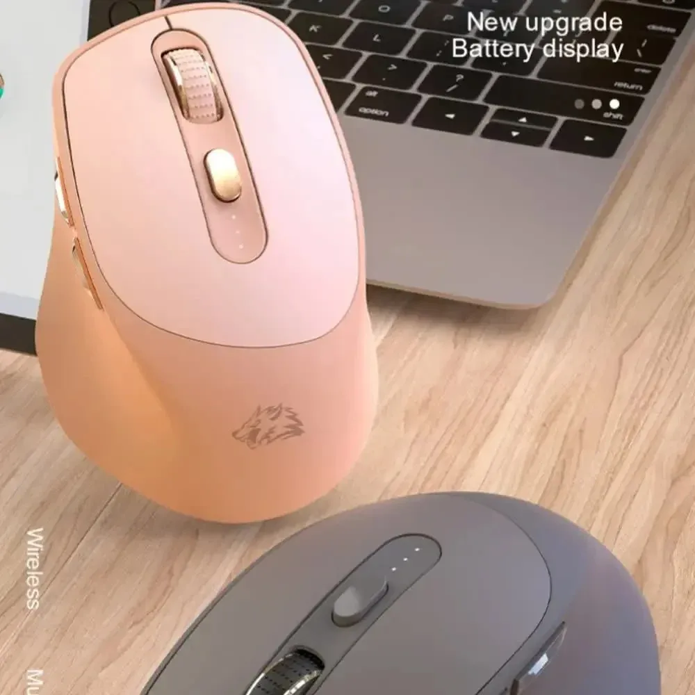 

Бесплатная беспроводная мышь Wolf X7, двухрежимная, Bluetooth/2,4G, перезаряжаемая, бесшумная, для офисного игрового ноутбука/ПК