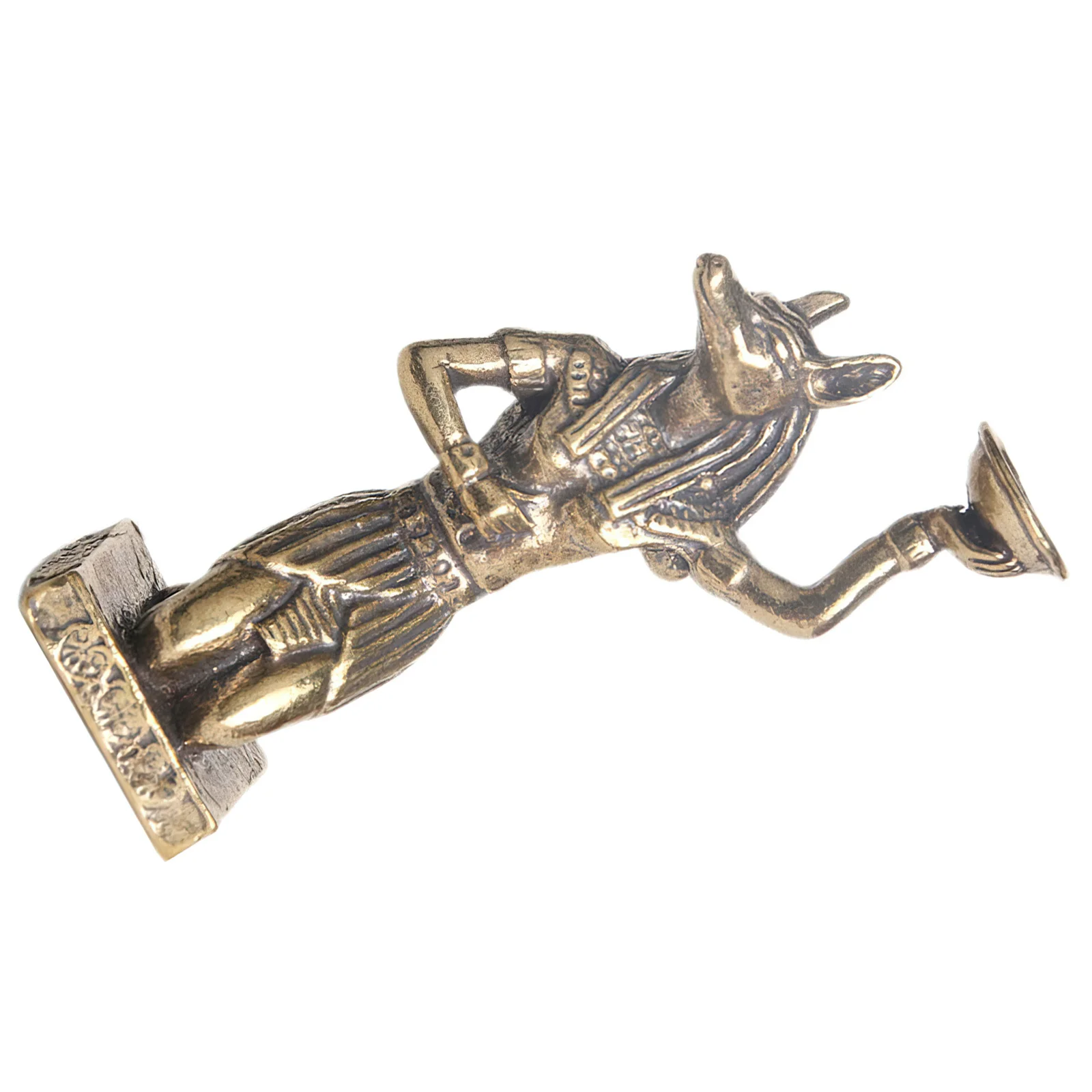 

Brass Retro Anubis Statue Exquisite Ancient Egypt Tabletop Decor Home Office Decoration Brass Statues Anubis Shaped Figurine