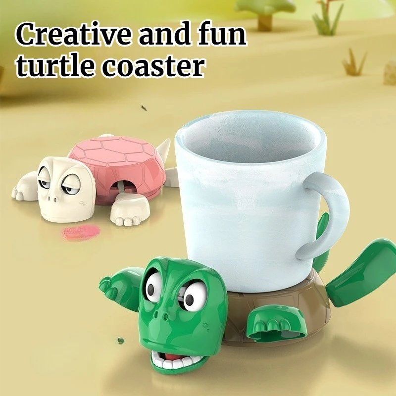 

Creative Living Room Kitchen Bar Counter Desktop Turtle Coaster Press Stare Home Furnishings