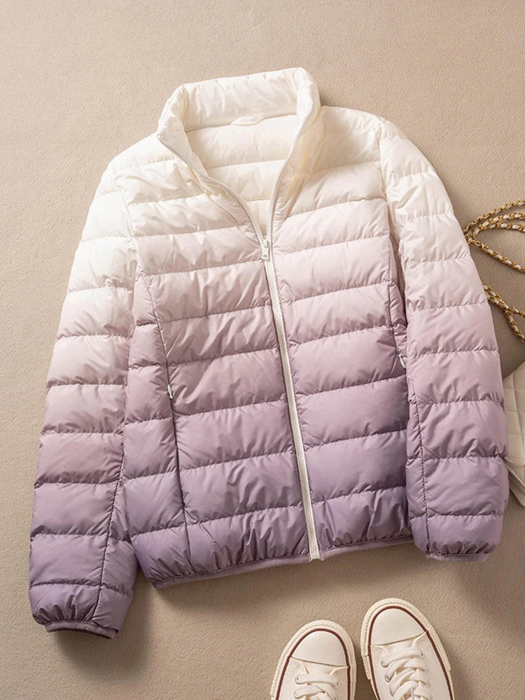 SEDUTMO Winter Ultra Light Thin Duck Down Coat Women Quilted Fashion Puffer Jacket Short WarmOversize Parka ED2028