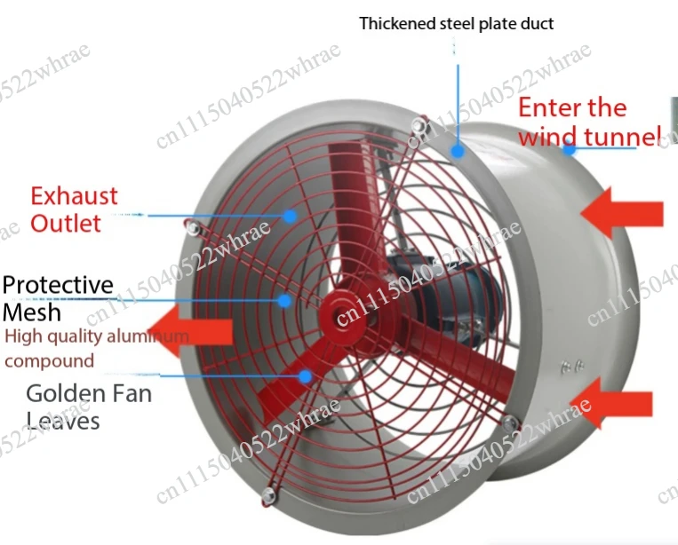 CBF-300 Explosion Proof Axial Fan 220V 380V Industrial Duty Position Type Exhaust Fan