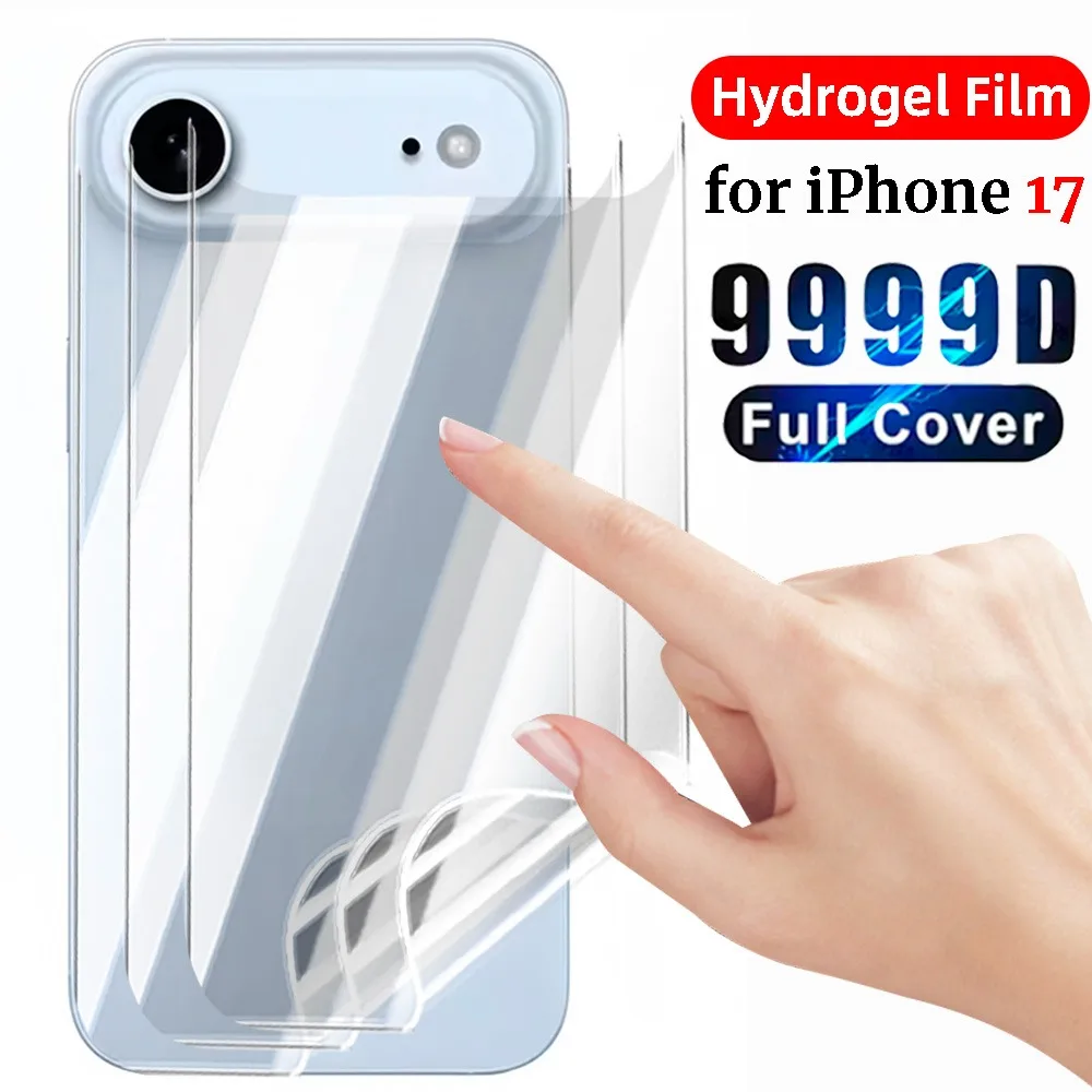 

1-3PCS Hydrogel Film Back Screen Protectors for IPhone 17 Air/17 Pro/17 ProMax HD Clear Anti-scratch Soft Film for IPhone 17 Pro