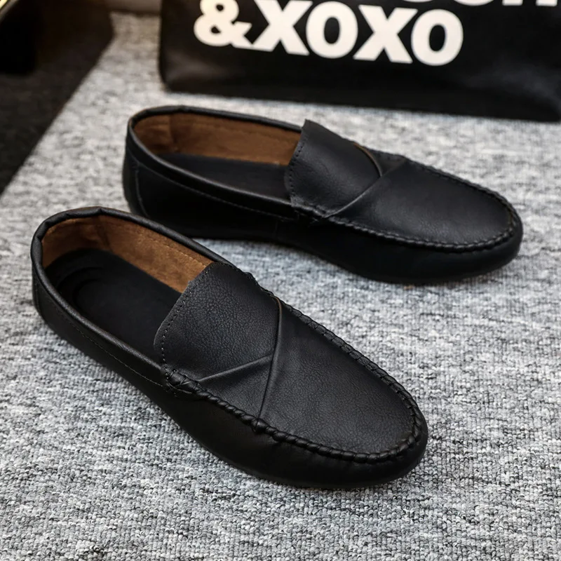 2024 Fashion Luxury Trendy Dress Shoes Men Loafers Split Leather Moccasins Shoes for Men Formal Mariage Wedding Shoes