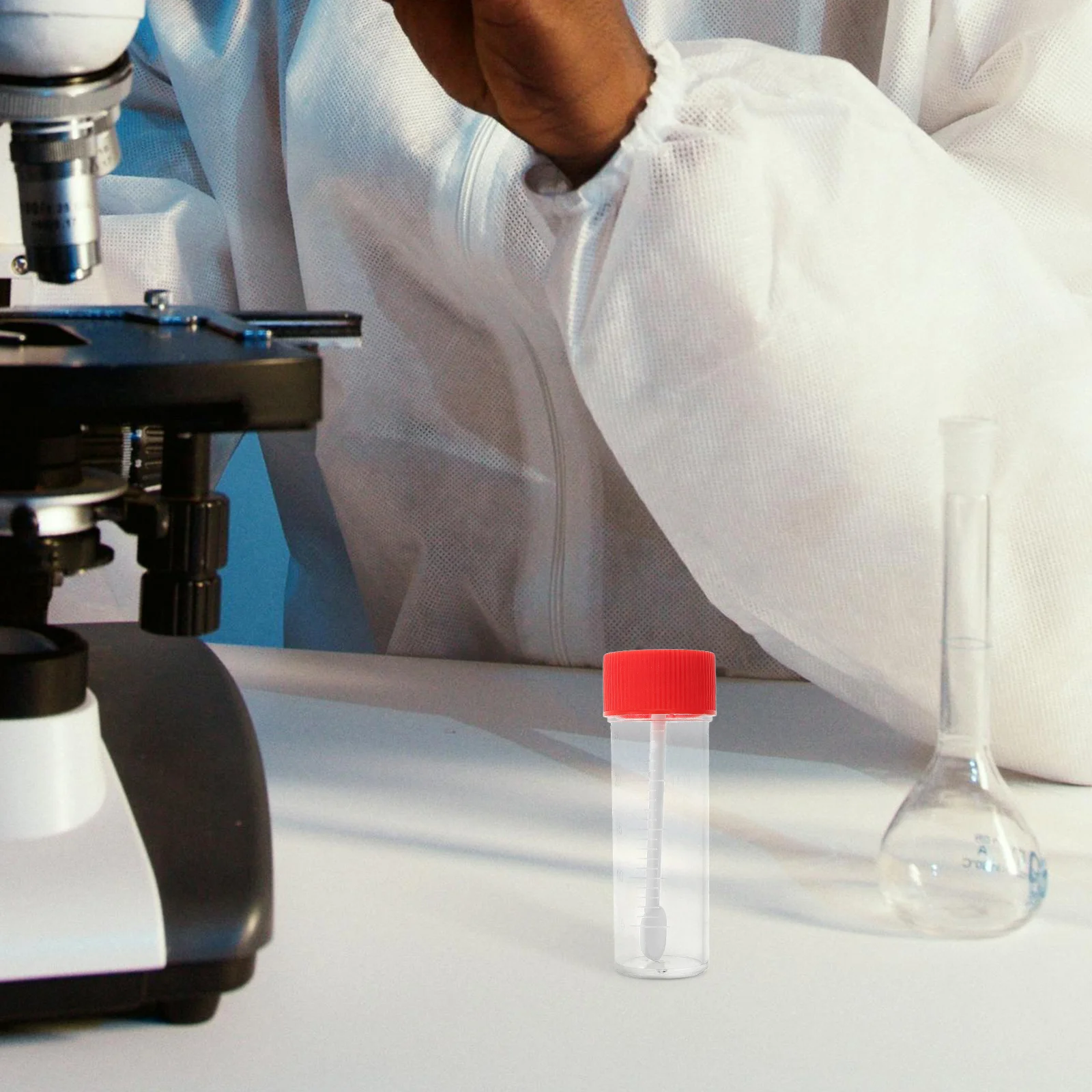 50Pcs Versatile Stool Urine Collection Bottles Secure Lids Medical Veterinary Use Specimen Cups Stool Test Cup